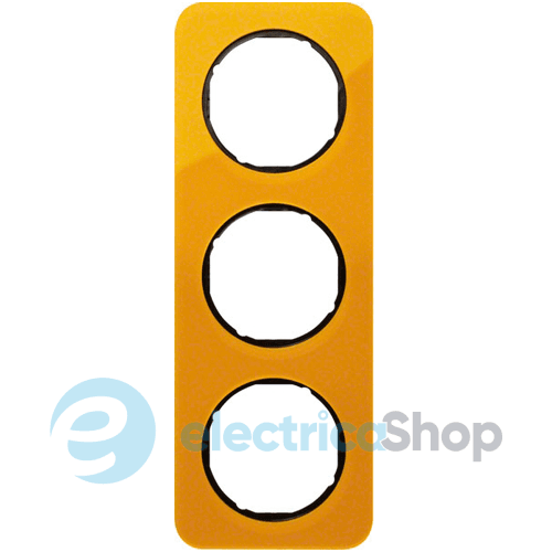 Рамка 3-а оранжевий прозорий/чорний (глянцевий), акрил, R.1, 10132334