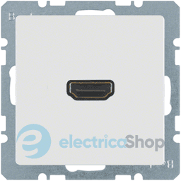HDMI-розетка, підключення ззаду під кутом 90 град., полярна білизна, Q.1/Q.3 3315436089