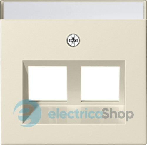 Накладка 30° для Modular Jack 2-м з надисом System 55 Gira 264001, кремовий глянець