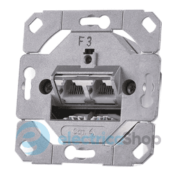 Механізм розетки 2 місний Cat.6A IEEE 802.3an Gira 245200