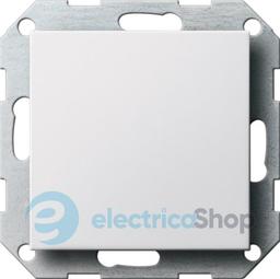 Заглушка з опорною пластиною System 55 Gira 026801 Білий глянцевий