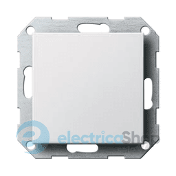 Заглушка з опорною пластиною System 55 Gira 026827 Білий матовий
