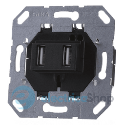 Механзим електроживлення USB 2 місний Gira 235900