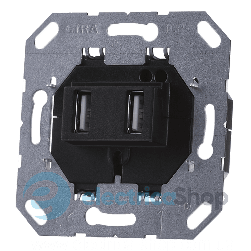 Механзим електроживлення USB 2 місний Gira 235900