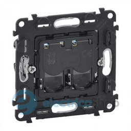 Розетка PC-2 2-а 6Cat. RJ45, Valena IN'MATIC