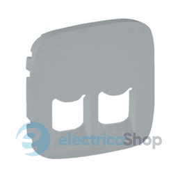 Лицьова панель розетки 2x RJ45 Valena ALLURE Valena ALLURE 755427 алюміній