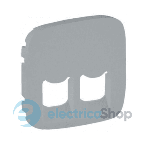 Лицьова панель розетки 2x RJ45 Valena ALLURE Valena ALLURE 755427 алюміній