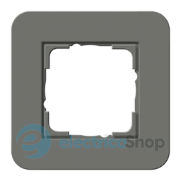 Рамка 1-а. Gira E3 Темно-сірий / білий