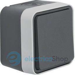 Перемикач IP55, сірий, 10АX/250В W.1