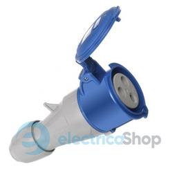 Розетка мобільна 16A 2К+З 230В IP44 P17 Tempra Pro