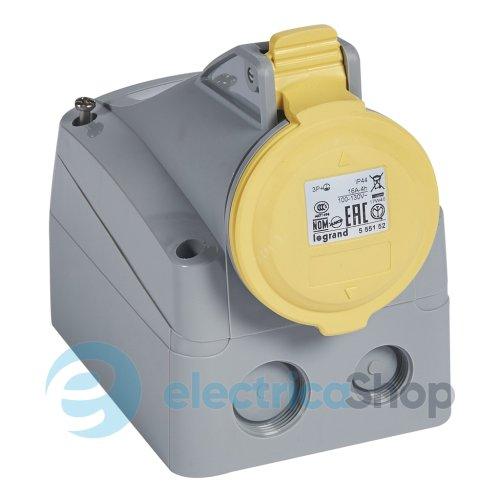 Розетка накладна 16А 3К+З 130В IP44 P17 Tempra Pro