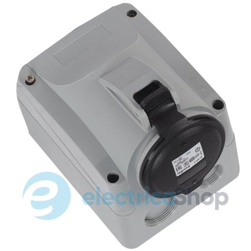 Розетка накладна 16А 3К+З 500В IP44 P17 Tempra Pro