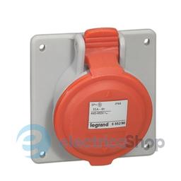 Розетка вбудована 32А 3К+З 460В IP44 P17 Tempra Pro