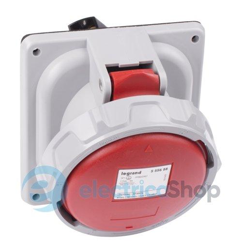 Розетка вбудована 125А 3К+З 380В IP67 P17 Tempra Pro