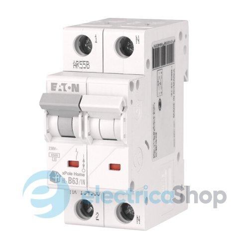 Автоматичний вимикач 1p+N EATON xPole Home HL-B63/1N
