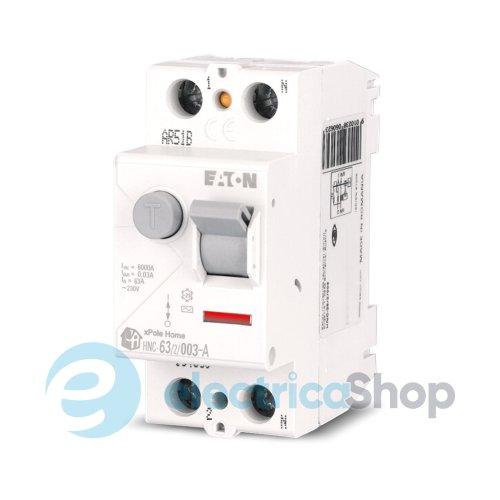 Диференційне реле 2-п. HNC-63/2/003-A Eaton xPole Home