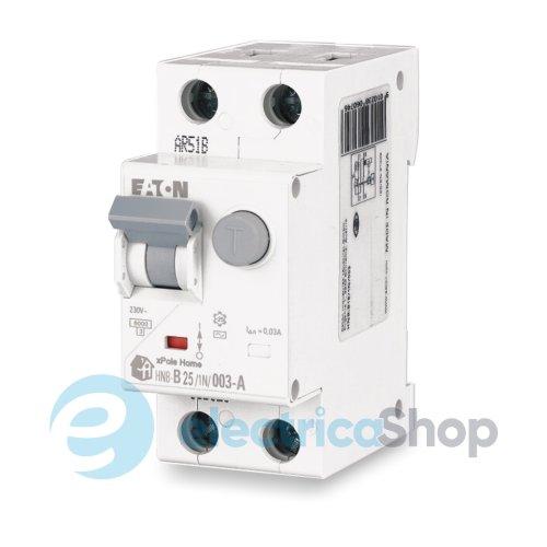 Диференційний автомат 1P+N HNB-B25/1N/003-A Eaton xPole Home