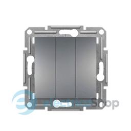 Вимикач 3-кл. для серії Asfora Schneider Electric EPH2100162 сталь