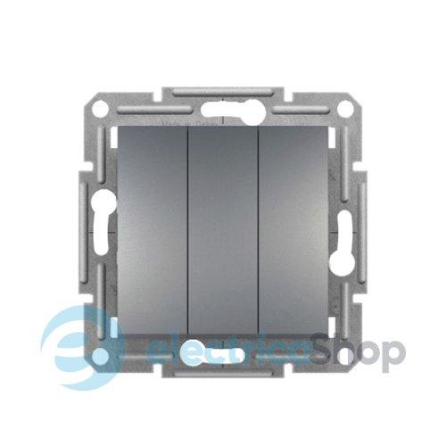 Вимикач 3-кл. для серії Asfora Schneider Electric EPH2100162 сталь