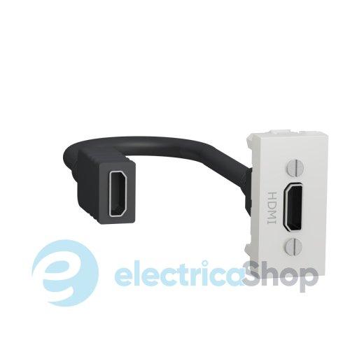 Розетка HDMI, Unica New білий