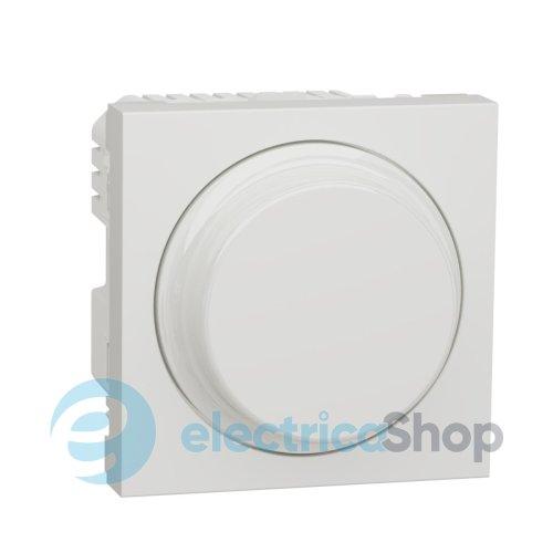 LED-світлорегулятор поворотно-натискний, універсальний 5-200Вт, Unica New білий