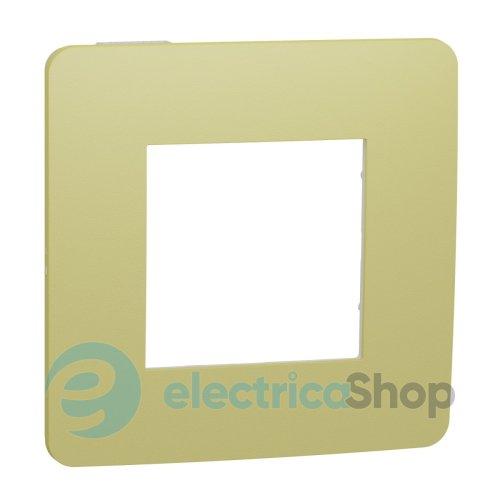 Рамка 1-постова, UNICA STUDIO COLOR зелене яблуко/білий