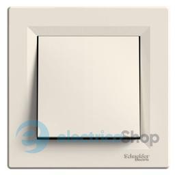 Вимикач 1-кл 2-полюс. Asfora Schneider Electric EPH0200123 крем