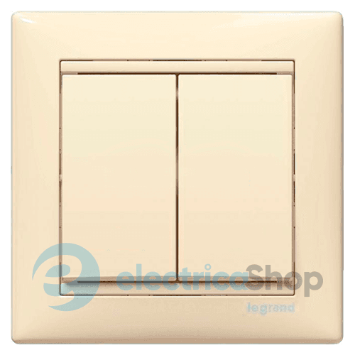Вимикач 2-кл. для серії Valena Classic Legrand 774305 слонова кістка