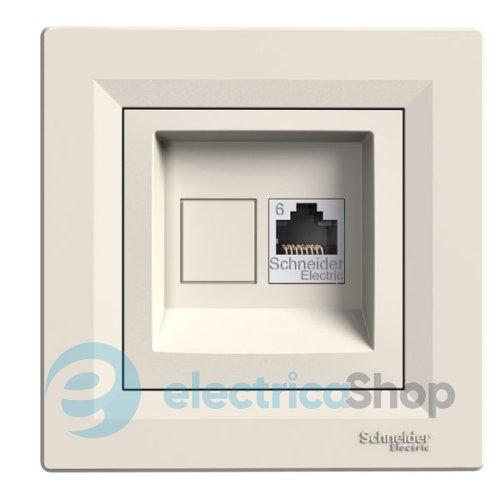 Розетка комп'ютерна 1-а. RJ45 кат.6/UTP Asfora Schneider Electric