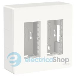 Блок unica system+ відкр.вст. 2х2 Unica New, NU122418, білий