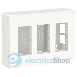 Блок unica system+ відкрт.вст. 3х2 Unica New, NU123418, білий