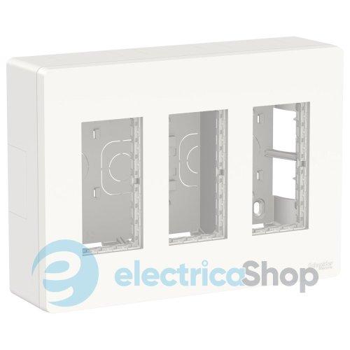 Блок unica system+ відкрт.вст. 3х2 Unica New, NU123418, білий