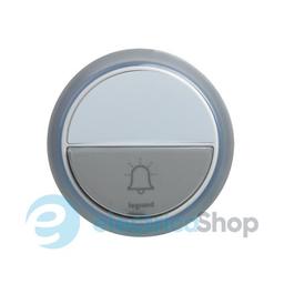 Кнопка дзвоника КОМФОРТ на батарейці, IP44, Legrand 94278 колір білий