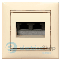 Комп'ютерна розетка 2хRJ45 5кат UTP 774139 Legrand Valena, колір слонова кістка