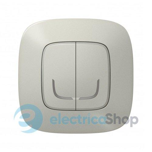 Розумний вимикач 2-кл. бездротовий для серії Valena Allure with Netatmo Legrand 752787 алюміній
