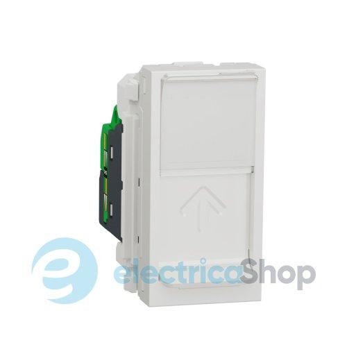 Розетка комп. 1-а., RJ45, кат.6A FTP, 1-мод., Unica New, NU344818, біла