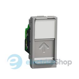 Розетка комп. 1-а., RJ45, кат.6A FTP, 1-мод., Unica New, NU344830, алюміній