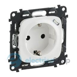 Розетка комбінована 2К + З 16А 250V~ + USB Type C 1.5А 5V Legrand Valena Allure 753005 колір білий