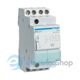 Імпульсне реле Hager EPN525, 2н.з.+2н.о., 16А, Uупр.=230V~ АС / 110V DC