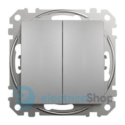 Вимикач 2-кл. для серії Sedna Design Schneider Electric SDD113105 алюміній