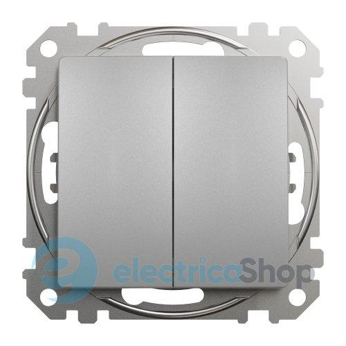 Вимикач 2-кл. для серії Sedna Design Schneider Electric SDD113105 алюміній