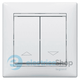 Перемикач 2-кл. до жалюзі для серії Valena Classic Legrand 774404 білий глянець