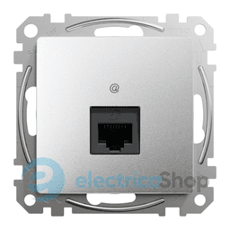 Комп'ютерна розетка RJ45 кат. 5е UTP SE Sedna Design SDD113451 алюміній