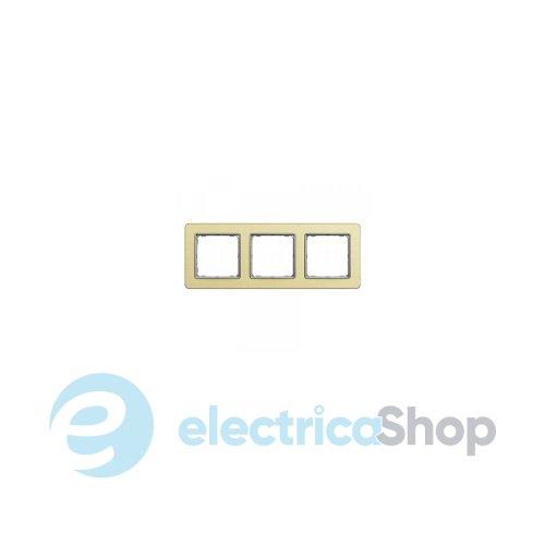 Рамка 3-а. SE Sedna Elements SDD371803 матове золото