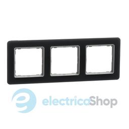 Рамка 3-а. SE Sedna Elements SDD362803 скло матове