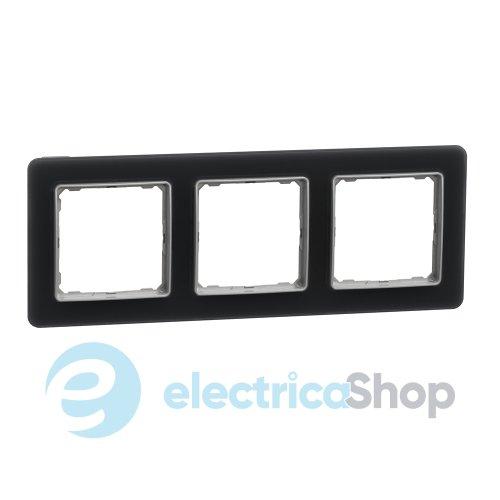 Рамка 3-а. SE Sedna Elements SDD362803 скло матове
