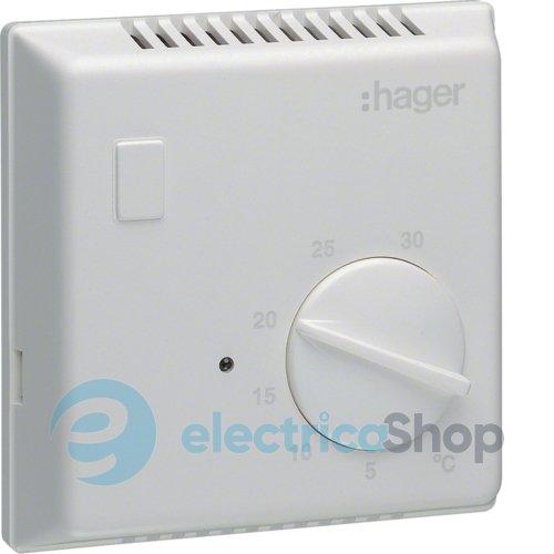Термостат біметалевий, 230В/ 10А, Hager EK053 контакт НВ