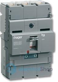 Автоматичний вимикач x250 3-полюси 40kA 250A Трег./Мрег. Hager HNB250H
