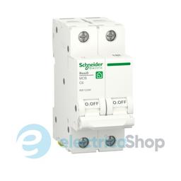 Автоматичний вимикач 2-п, 6 A, C, 6кА, Resi9 Schneider Electric R9F12206