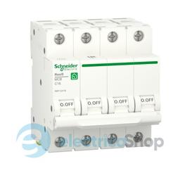 Автоматичний вимикач 4-п, 16 A, C, 6кА, Resi9 Schneider Electric R9F12416